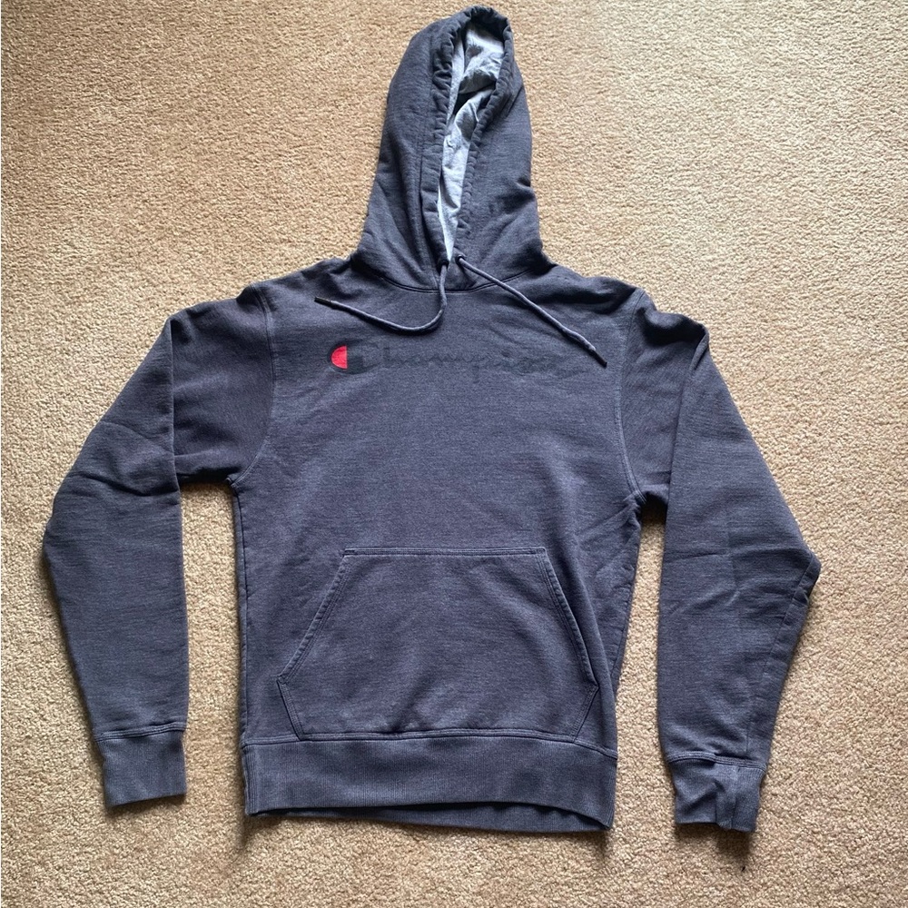 Champion Gray Sweatshirt Hoodie Casual Comfort